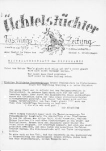 Scan der Original Zeitungen, Seite 1 (Henrik Gernert)