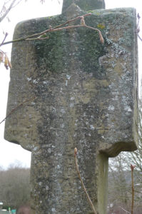 Inschrift „steinernes Marterla zum Anger“ (Foto: Norbert Ledermann, Üchtelhausen)